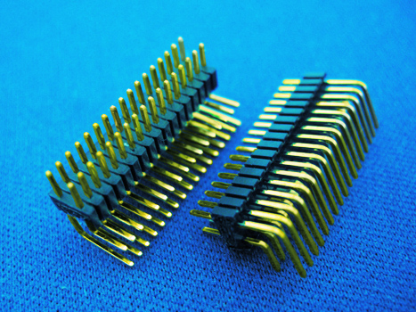 1.27x2.54mm pin header dip 90 2Xxx