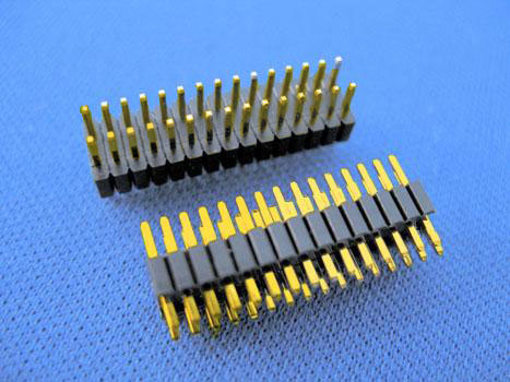 1.27x2.54mm pin header dip 180 2Xxx