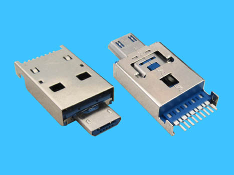 Mini 5B + USB 9A 90 smt